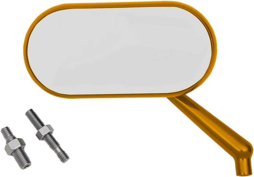 ARLEN NESS 0640-1400 Mirror - Side View - Oval - Gold - Right — image 2 of 2