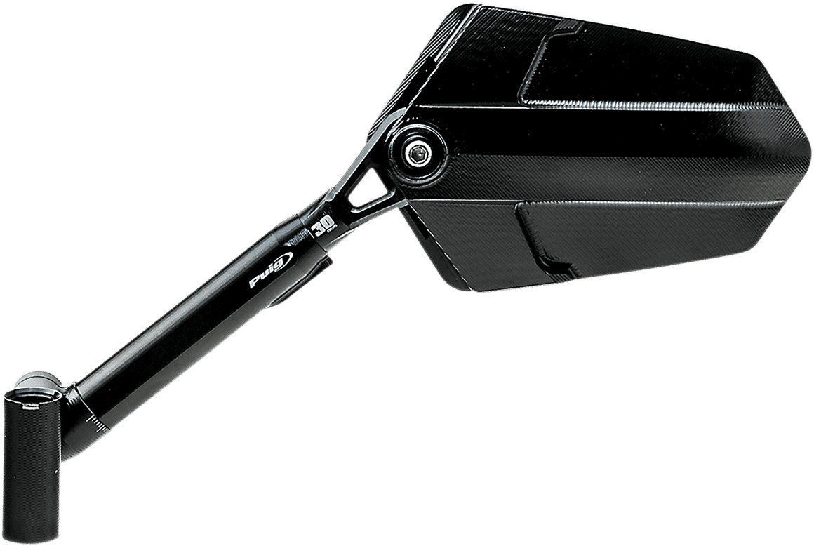 PUIG HI-TECH PARTS 0640-1416 Mirror - Explorer - Side View - Left - Diamond - Black