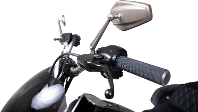 ARLEN NESS 0640-1444 Mirror - Mini Stocker - Side View - Oval - Titanium - Left — image 2 of 3