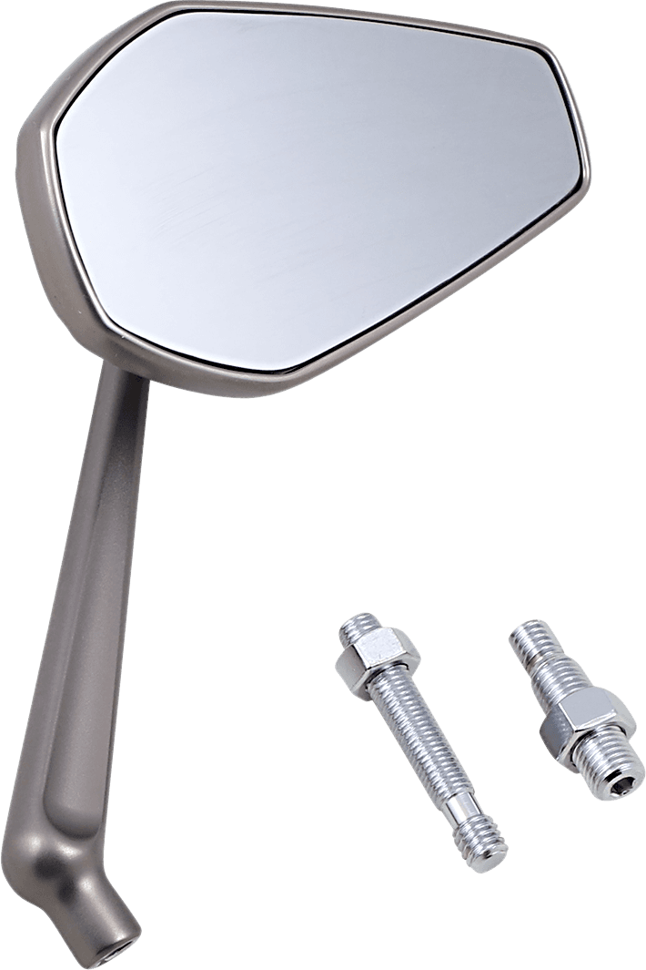 ARLEN NESS 0640-1444 Mirror - Mini Stocker - Side View - Oval - Titanium - Left — image 1 of 3