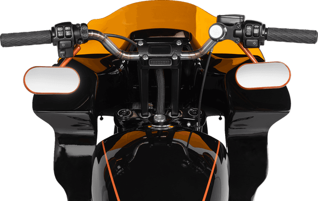 ARLEN NESS 0640-1446 Mirror - Side View - Oval - Orange - Left — image 2 of 2