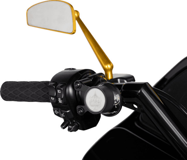 ARLEN NESS 0640-1463 Mirror - Tearchop - Side View - Teardrop - Gold - Left — image 3 of 3