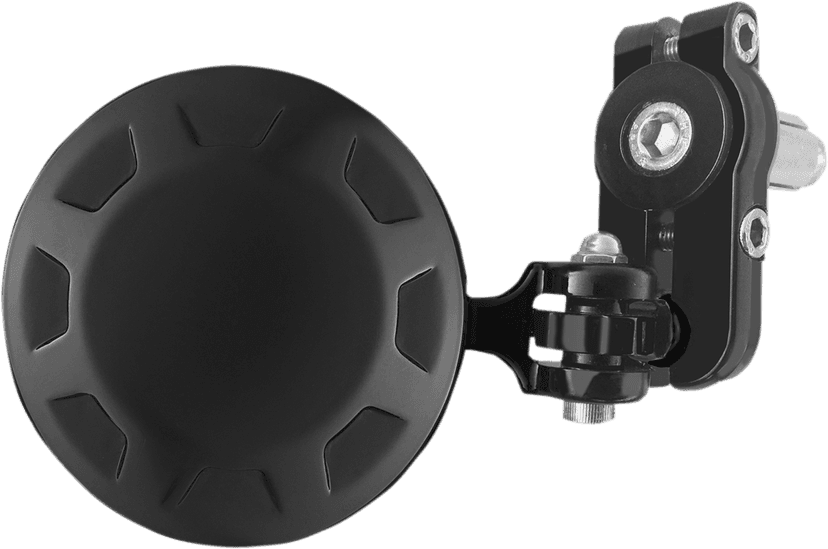 PARTS UNLIMITED 0640-1477 Mirror - Side View/Bar End - Round - Black — image 2 of 2