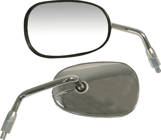 EMGO 0640-1563 Mirror - OEM/Replacement - Rectangle - Chrome - Left - Each
