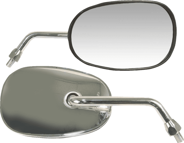 EMGO 0640-1565 Mirror - OEM/Replacement - Rectangle - Chrome - Left - Each