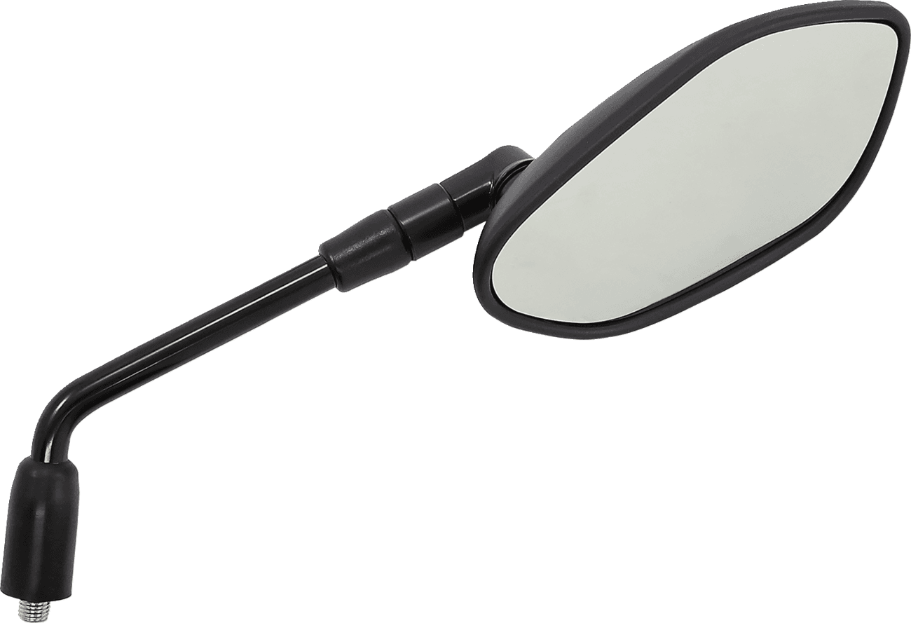 EMGO 0640-1572 Mirror - OEM - Replacement - Side View - Oblong - Black - Right - Each