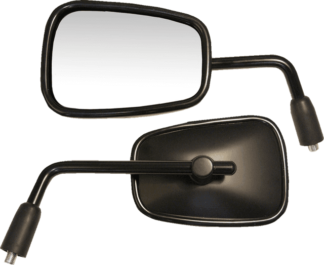 EMGO 0640-1575 Mirror - OEM/Replacement - Side View - Rectangular - Black - Right - Each