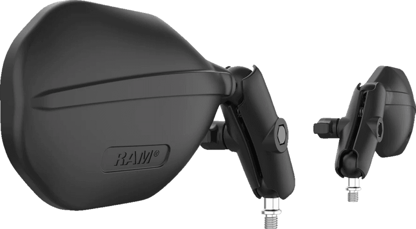 RAM MOUNTS 06401717 Tough-Mirror™ - Side View - Oval - Black - Left/Right - Medium Arm — image 2 of 3