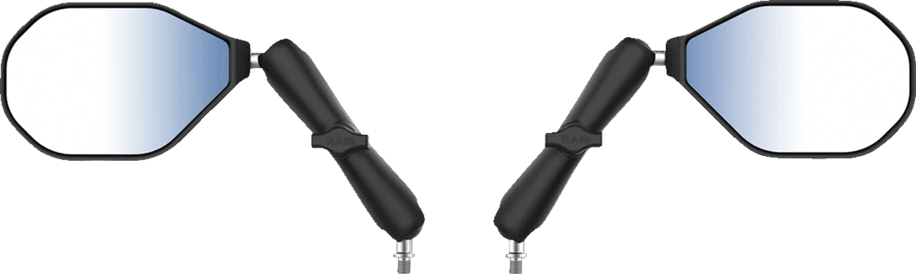 RAM MOUNTS 06401718 Tough-Mirror™ - Side View - Oval - Black - Left/Right - Long Arm