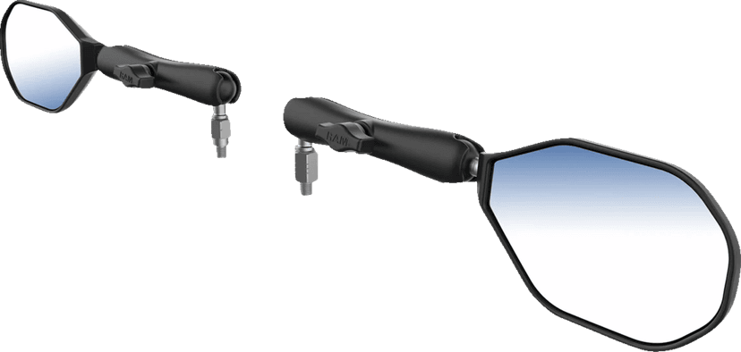 RAM MOUNTS 06401720 Tough-Mirror™ - Side View - Oval - Black - Left/Right - Long Arm — image 2 of 6