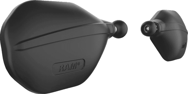 RAM MOUNTS 06401722 Tough-Mirror™ - Side View - Oval - Black - Left/Right with Ball — image 5 of 5