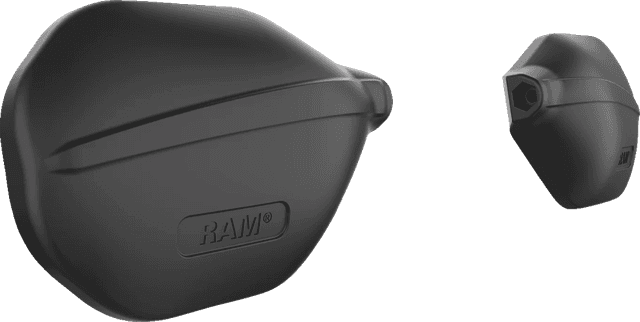 RAM MOUNTS 06401725 Tough-Mirror™ - Side View - Oval - Black - Left/Right — image 2 of 5