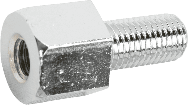 EMGO 0641-0033 Adapter - Mirror - Universal - M8 x 1.25 Male | M10 x 1.25 Female - Chrome