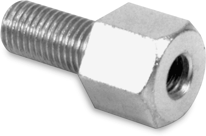 EMGO 0641-0035 Adapter - Mirror - Universal - M10 x 1.25 Male | M8 x 1.25 Female - Chrome