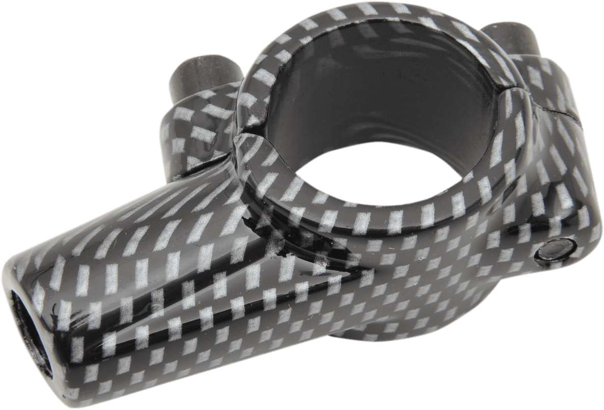 EMGO 0641-0187 Mirror Mount - 7/8" - Carbon Fiber - Left