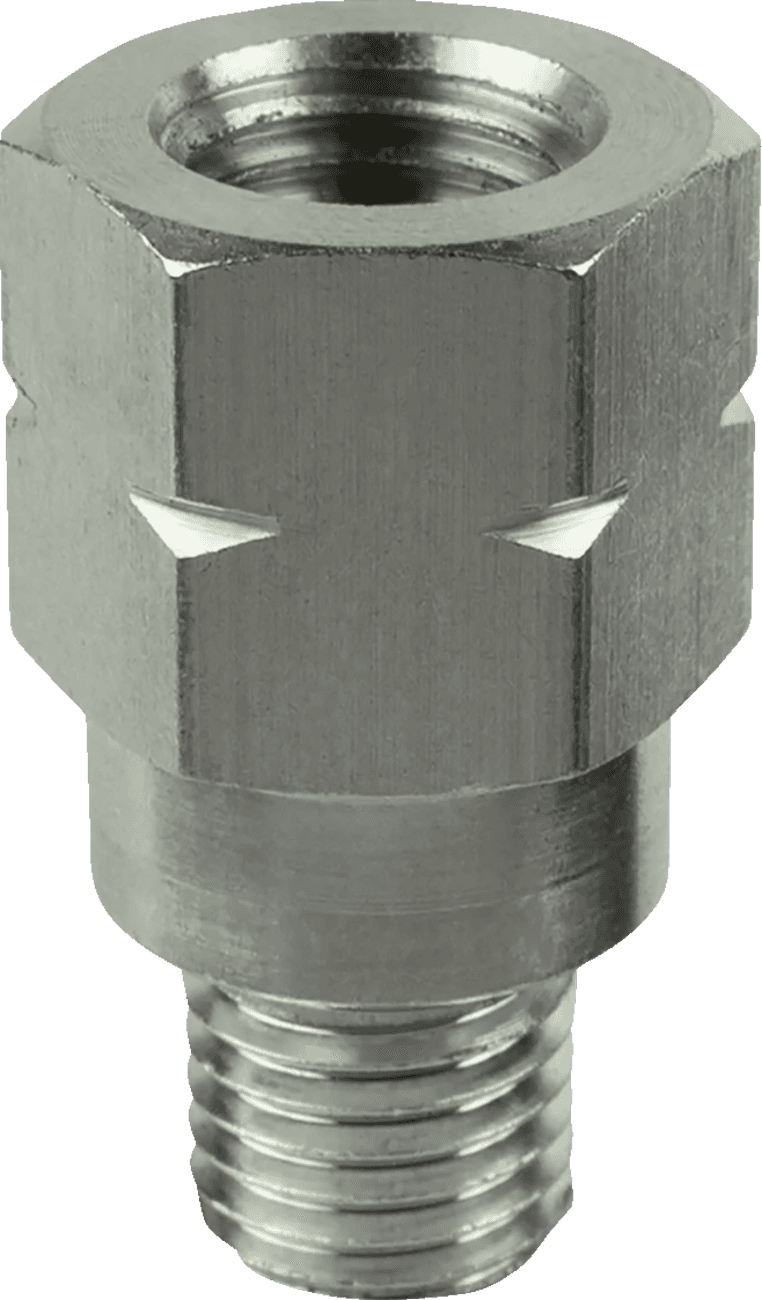 RAM MOUNTS 06410340 Adapter - Mirror - Threaded - Silver