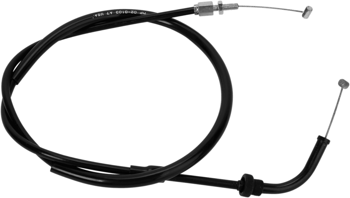MOTION PRO 0650-0033 Black Vinyl Throttle Cable - Push - '84-'03 Honda CB/VF