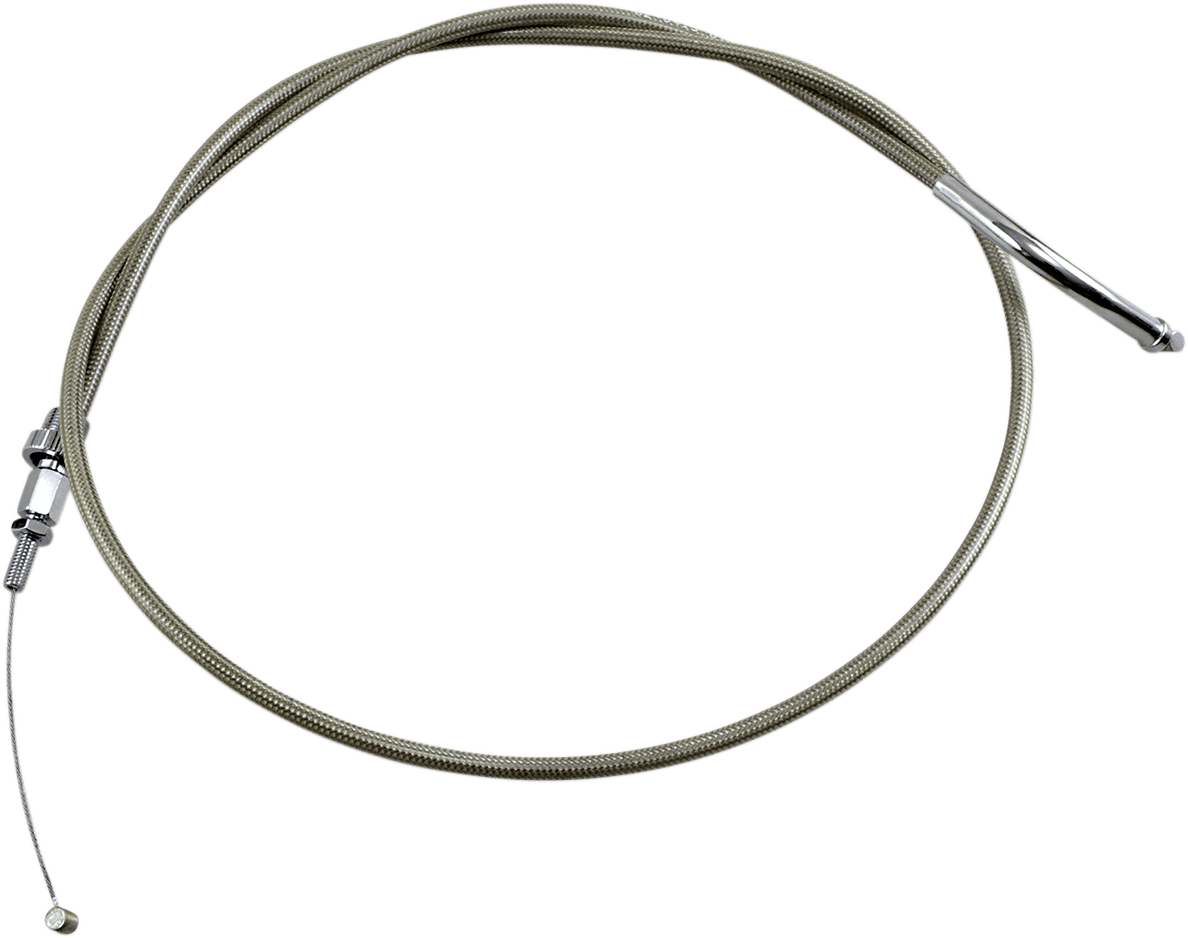 MOTION PRO 0650-0074 Armor Coat Stainless Steel Throttle/Idle Cable for Cruisers - Push - VTX1800