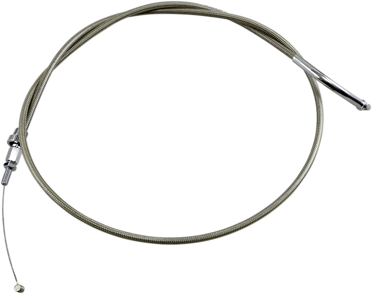 MOTION PRO 0650-0074 Armor Coat Stainless Steel Throttle/Idle Cable for Cruisers - Push - VTX1800