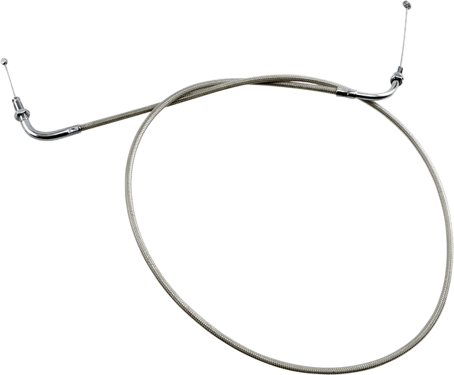 MOTION PRO 0650-0081 Armor Coat Stainless Steel Throttle/Idle Cable for Cruisers - Push - 1100 V-Star
