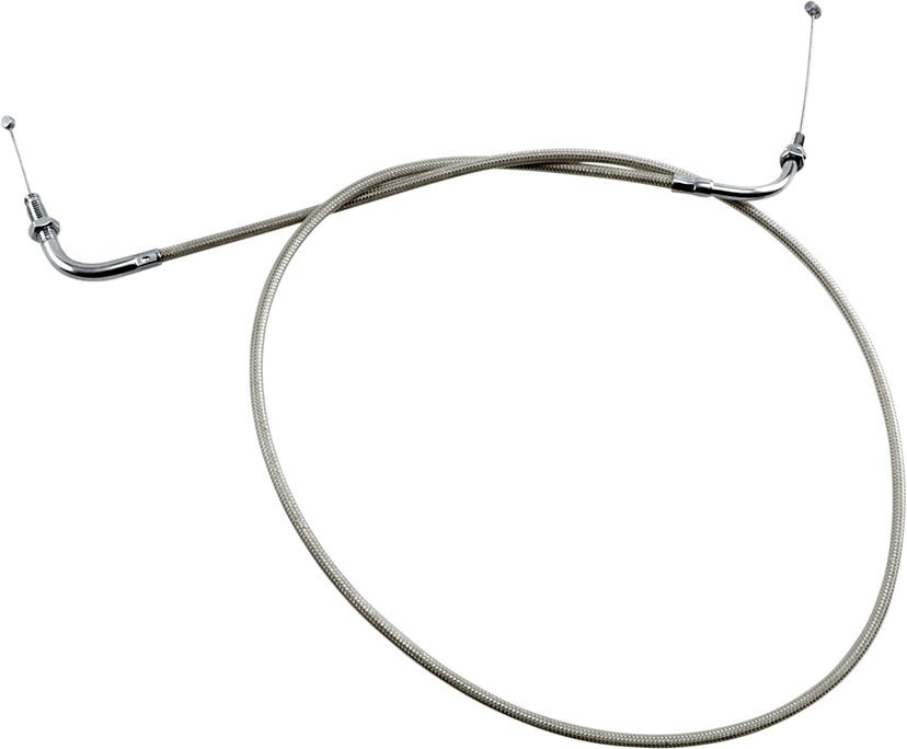 MOTION PRO 0650-0081 Armor Coat Stainless Steel Throttle/Idle Cable for Cruisers - Push - 1100 V-Star
