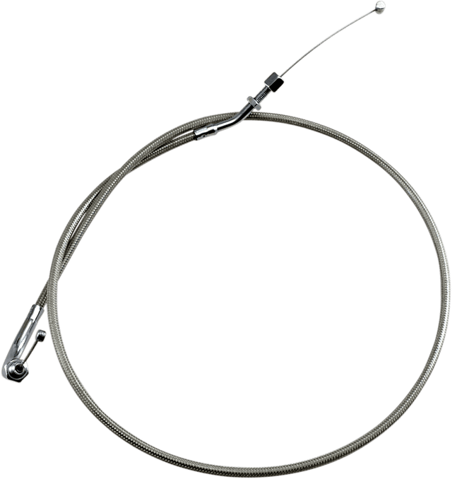 MOTION PRO 0650-0082 Armor Coat Stainless Steel Throttle/Idle Cable for Cruisers - Push - 1600/1700 Road Star