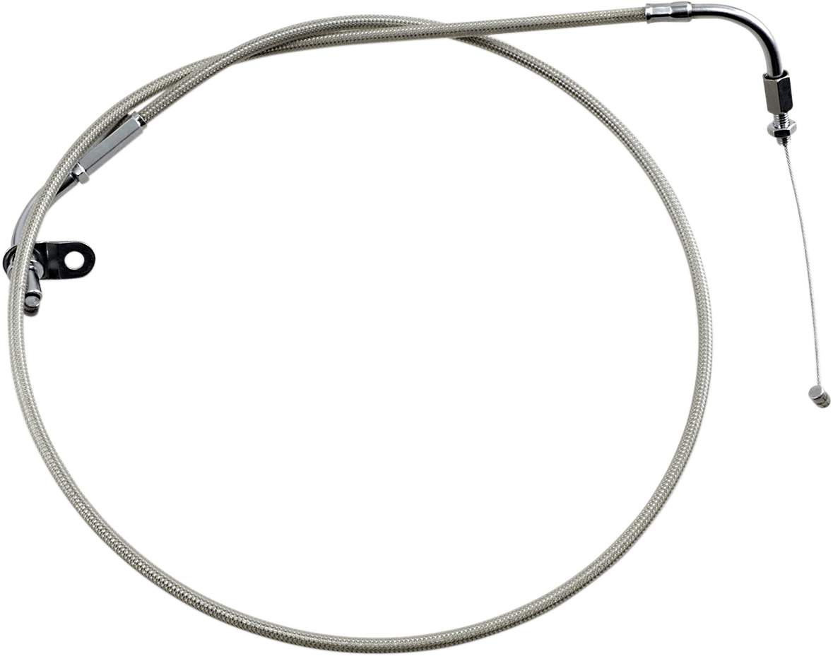 MOTION PRO 0650-0097 Armor Coat Stainless Steel Throttle/Idle Cable for Cruisers - Pull - 1100 V-Star
