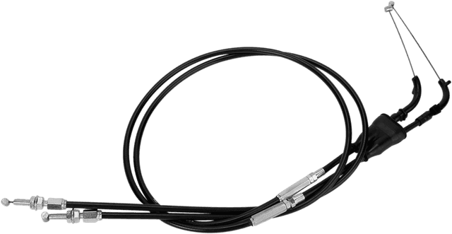 MOTION PRO 0650-0258 Black Vinyl Throttle Cable - Push/Pull - '05-'06 Kawasaki/Suzuki 250