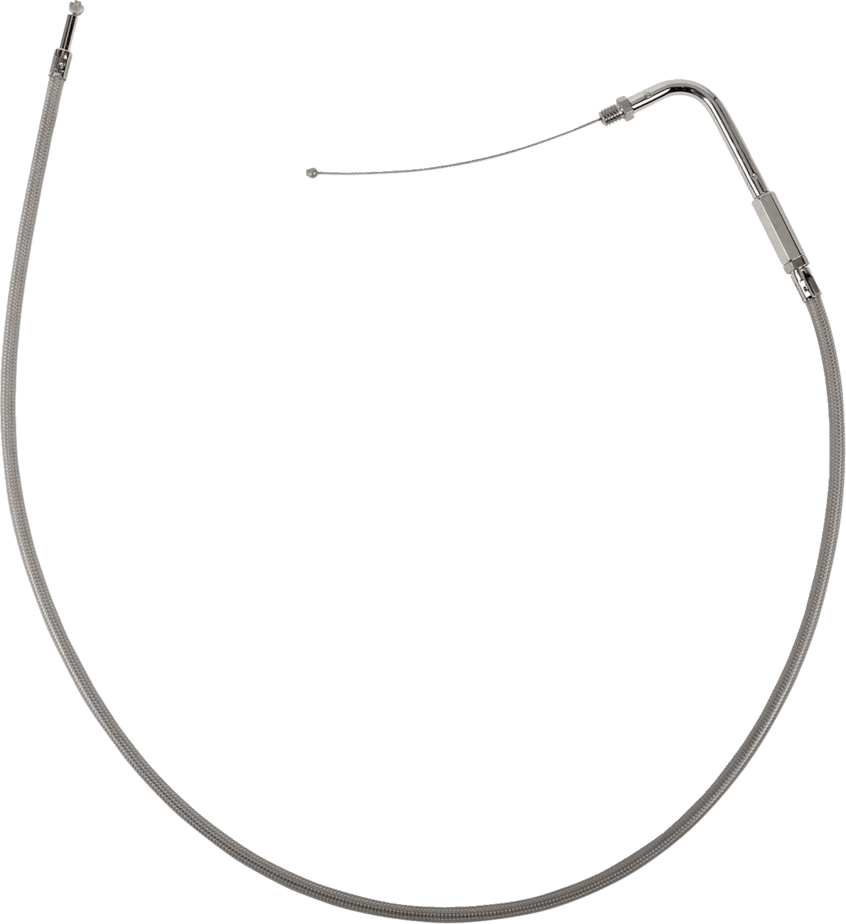 DRAG SPECIALTIES 0650-0315 Stainless Braided Throttle Cable - 32-1/2"
