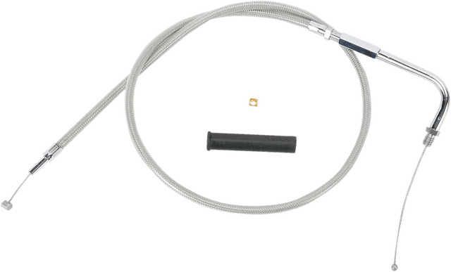 DRAG SPECIALTIES 0650-0317 Stainless Braided Throttle Cable - 36-1/2"