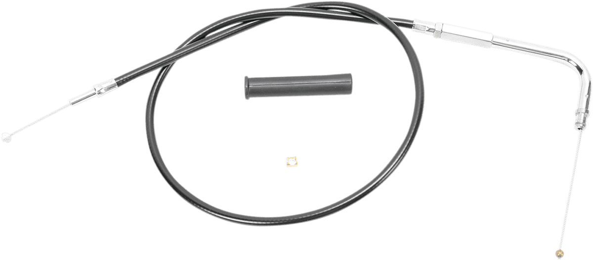 DRAG SPECIALTIES 0650-0325 Black Vinyl Throttle Cable - 28-1/2"