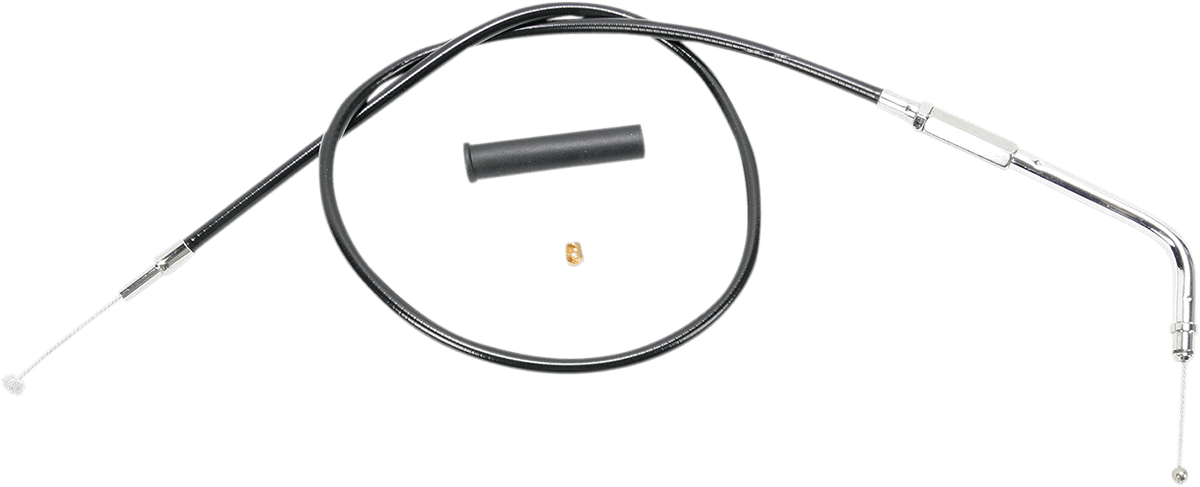 DRAG SPECIALTIES 0650-0331 Black Vinyl Throttle Cable - 32-1/2"