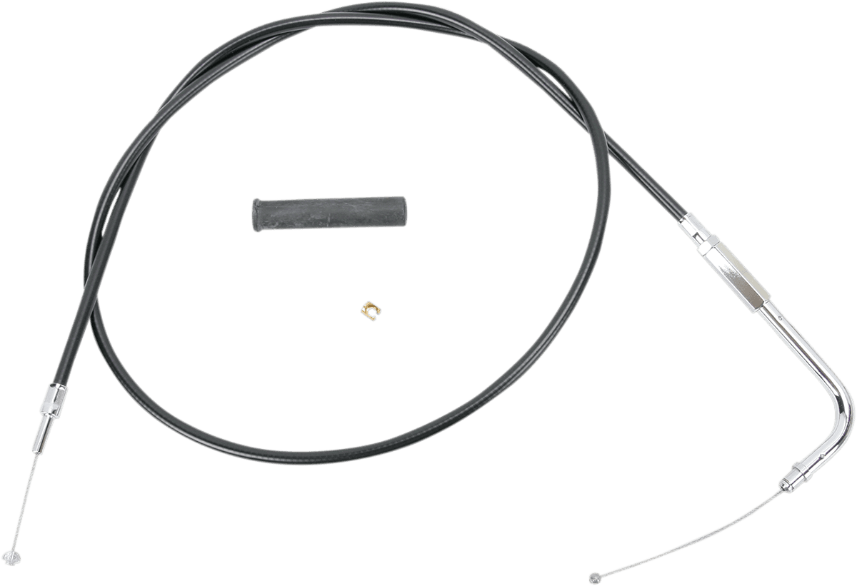 DRAG SPECIALTIES 0650-0341 Black Vinyl Throttle Cable - 45-1/2"