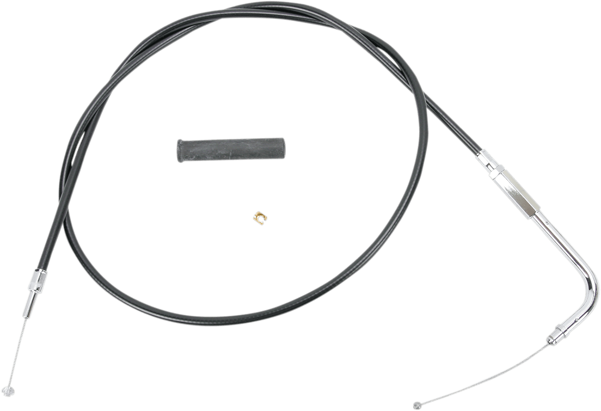DRAG SPECIALTIES 0650-0341 Black Vinyl Throttle Cable - 45-1/2"
