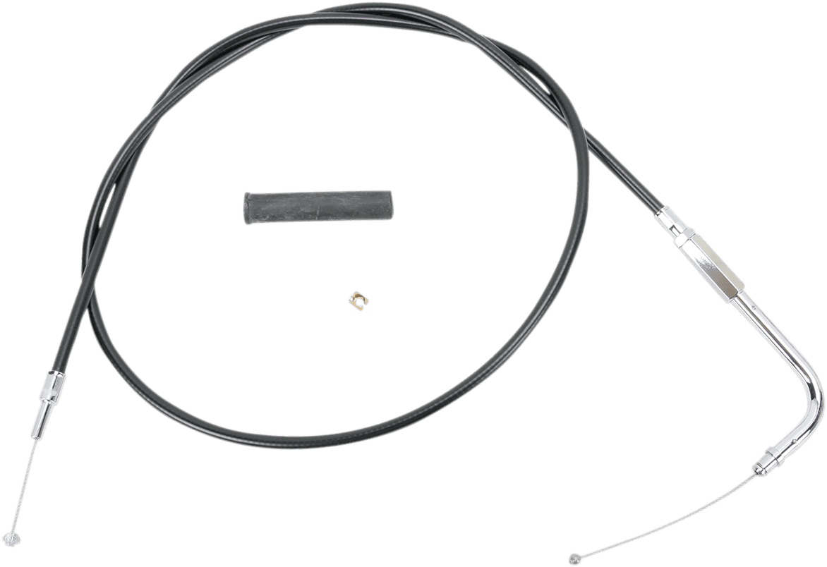 DRAG SPECIALTIES 0650-0342 Black Vinyl Throttle Cable - 47-1/2"