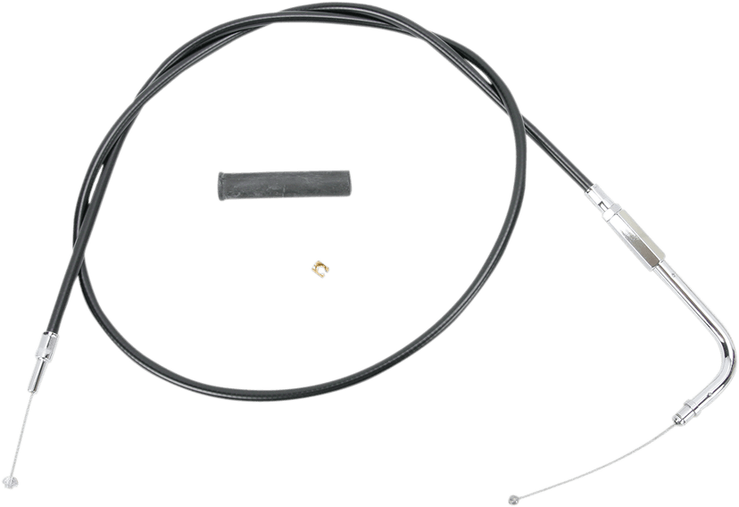 DRAG SPECIALTIES 0650-0342 Black Vinyl Throttle Cable - 47-1/2"