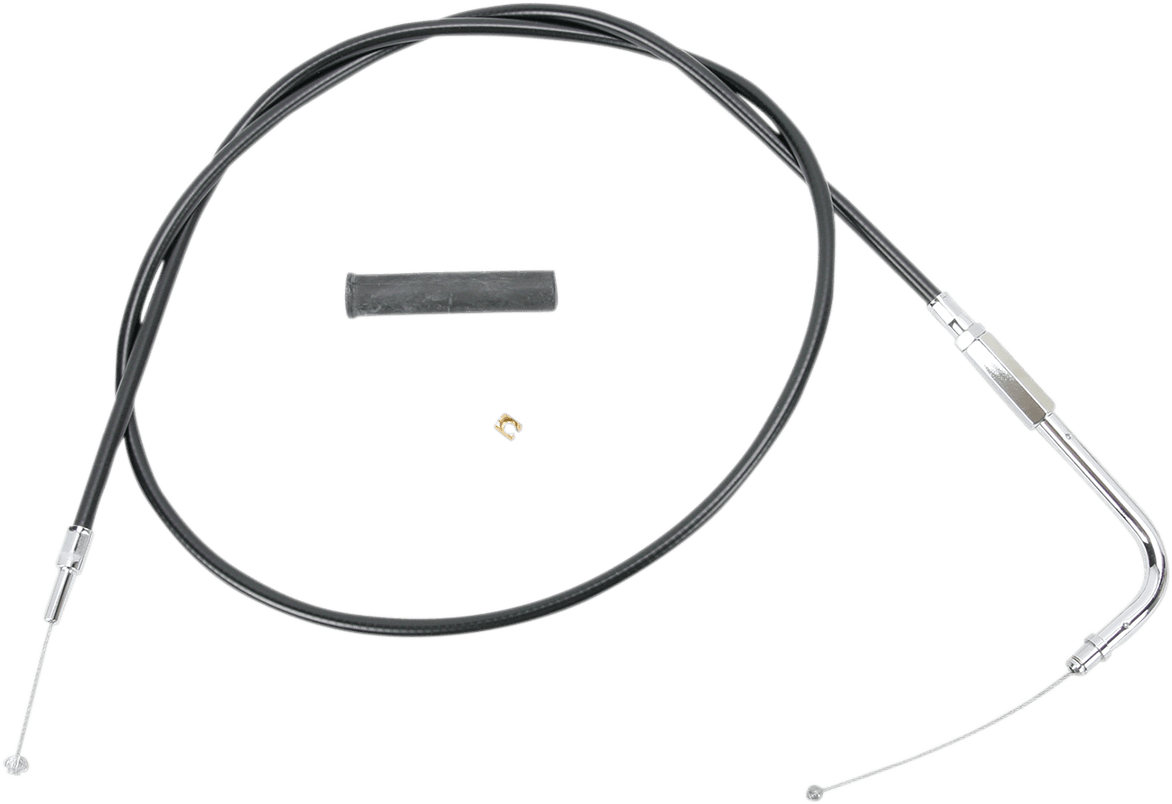 DRAG SPECIALTIES 0650-0343 Black Vinyl Throttle Cable - 48-1/2"