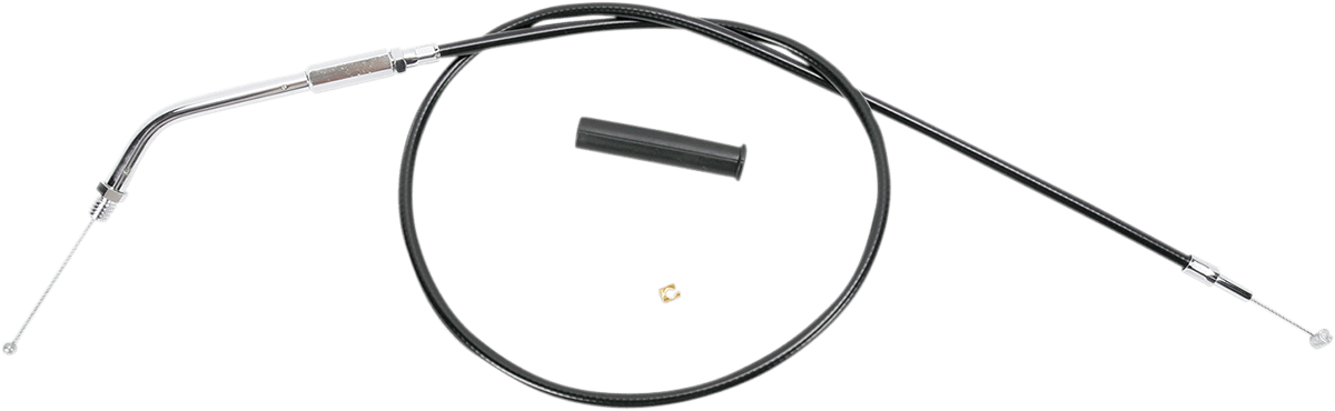 DRAG SPECIALTIES 0650-0347 Black Vinyl Throttle Cable - 30"