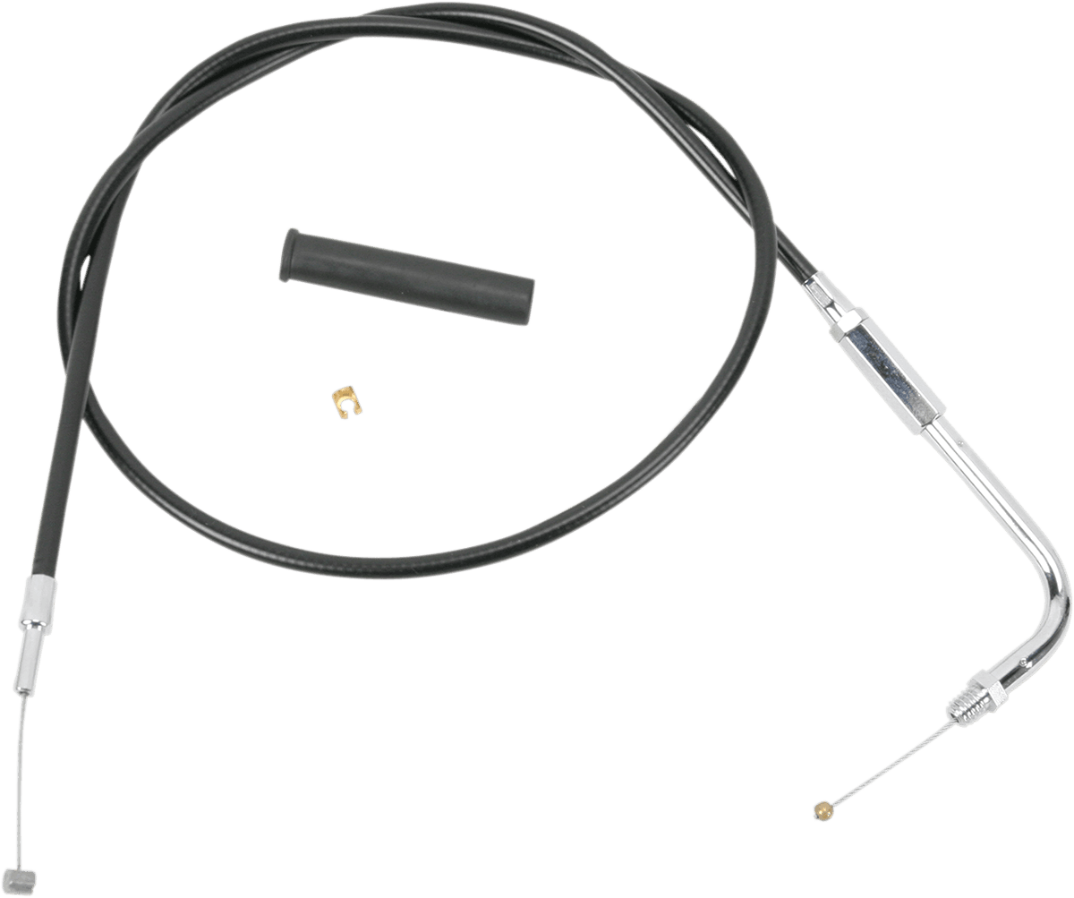 DRAG SPECIALTIES 0650-0352 Black Vinyl Throttle Cable - 32-1/2"