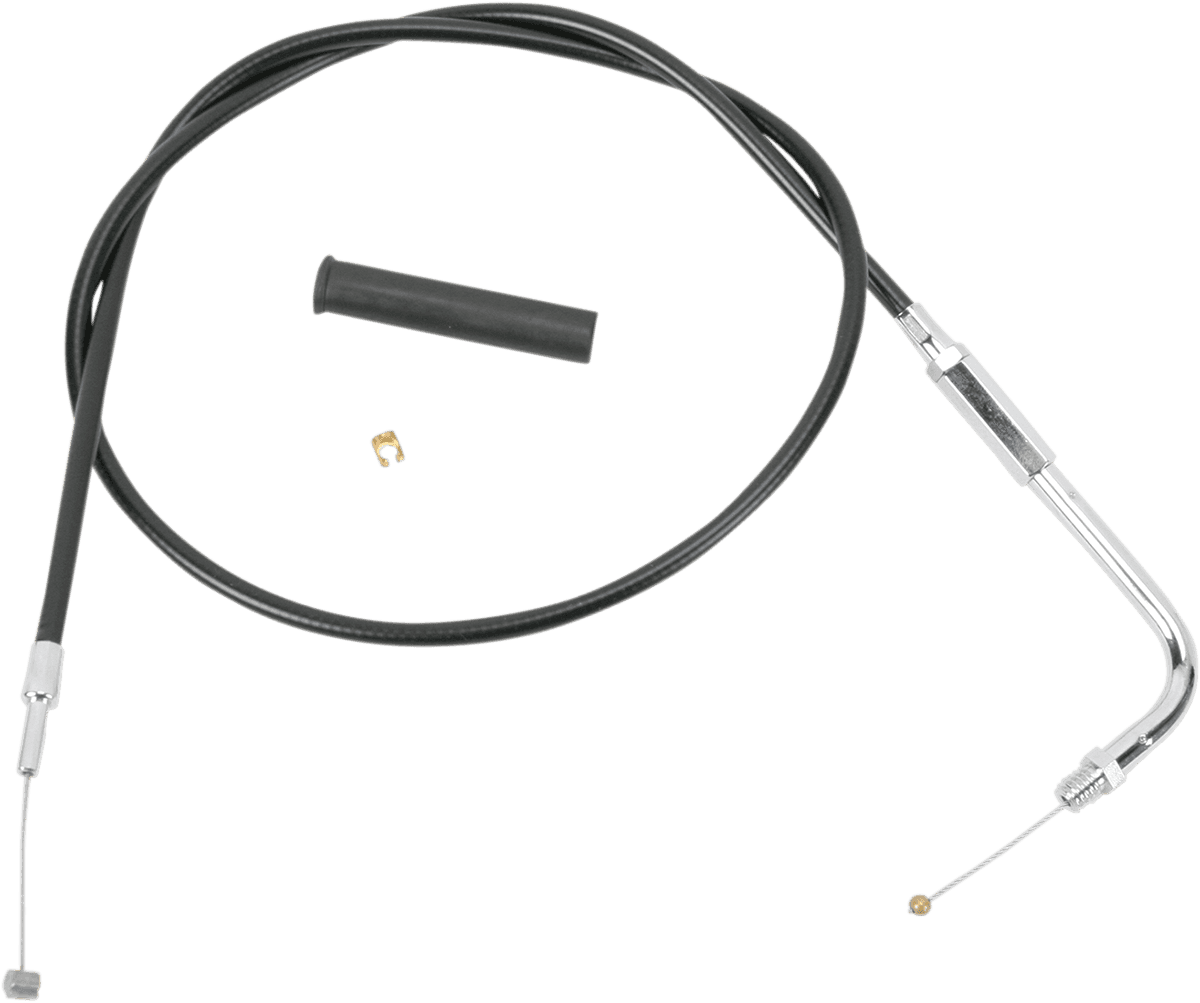 DRAG SPECIALTIES 0650-0354 Black Vinyl Throttle Cable - 36-1/2"