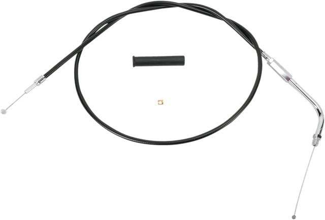 DRAG SPECIALTIES 0650-0355 Black Vinyl Throttle Cable - 32-1/2"