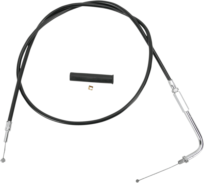 DRAG SPECIALTIES 0650-0405 Black Vinyl Throttle Cable - 38"