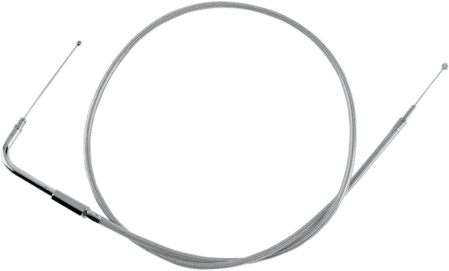 DRAG SPECIALTIES 0650-0414 Stainless Braided Throttle Cable - 42-1/2"