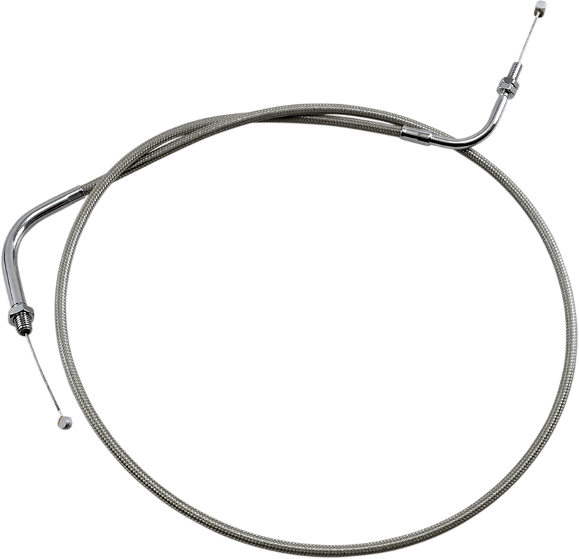 MOTION PRO 0650-0429 Armor Coat Stainless Steel Throttle/Idle Cable for Cruisers - Push - 1100 V-Star Custom