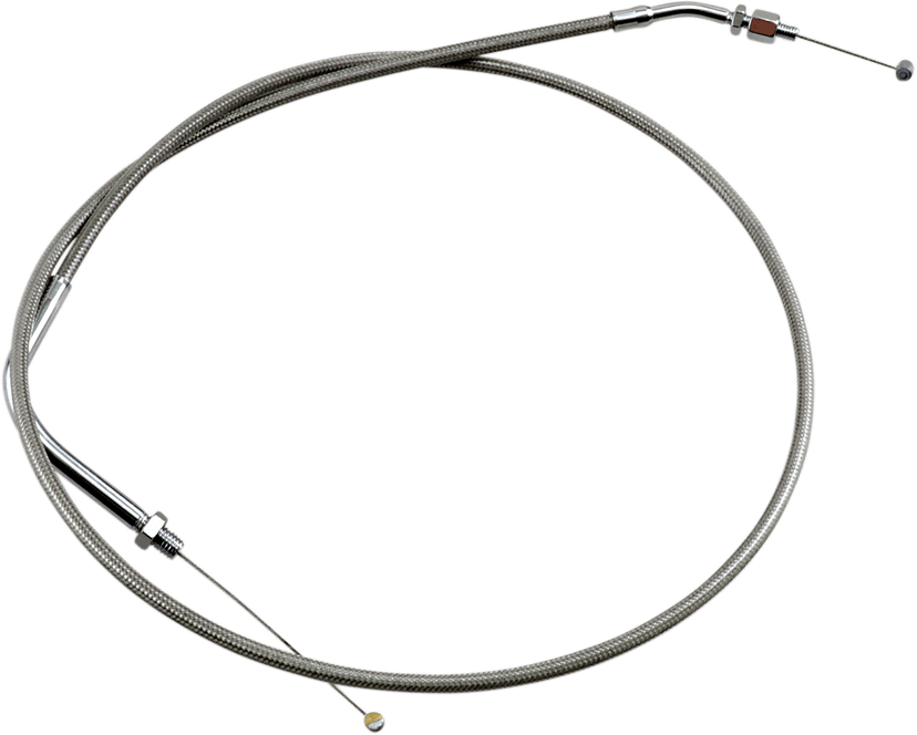MOTION PRO 0650-0433 Armor Coat Stainless Steel Throttle/Idle Cable for Cruisers - Push - 1700 Road Star Warrior