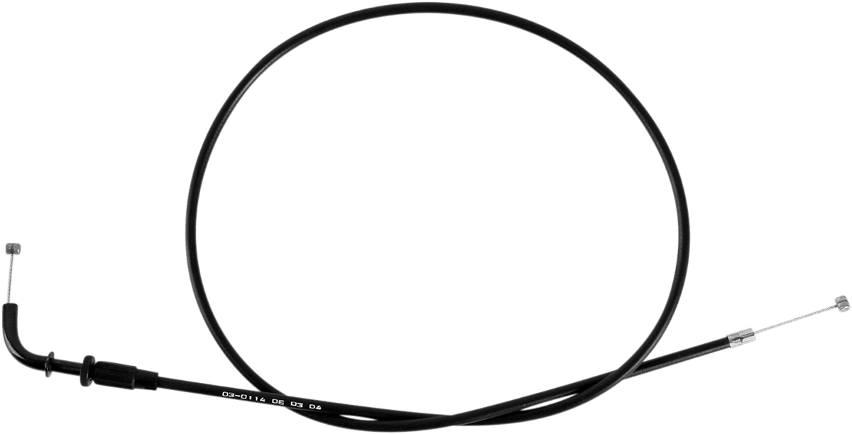 MOTION PRO 0650-0434 Black Vinyl Throttle Cable - Pull - '81-'85 Kawasaki KZ/ZN