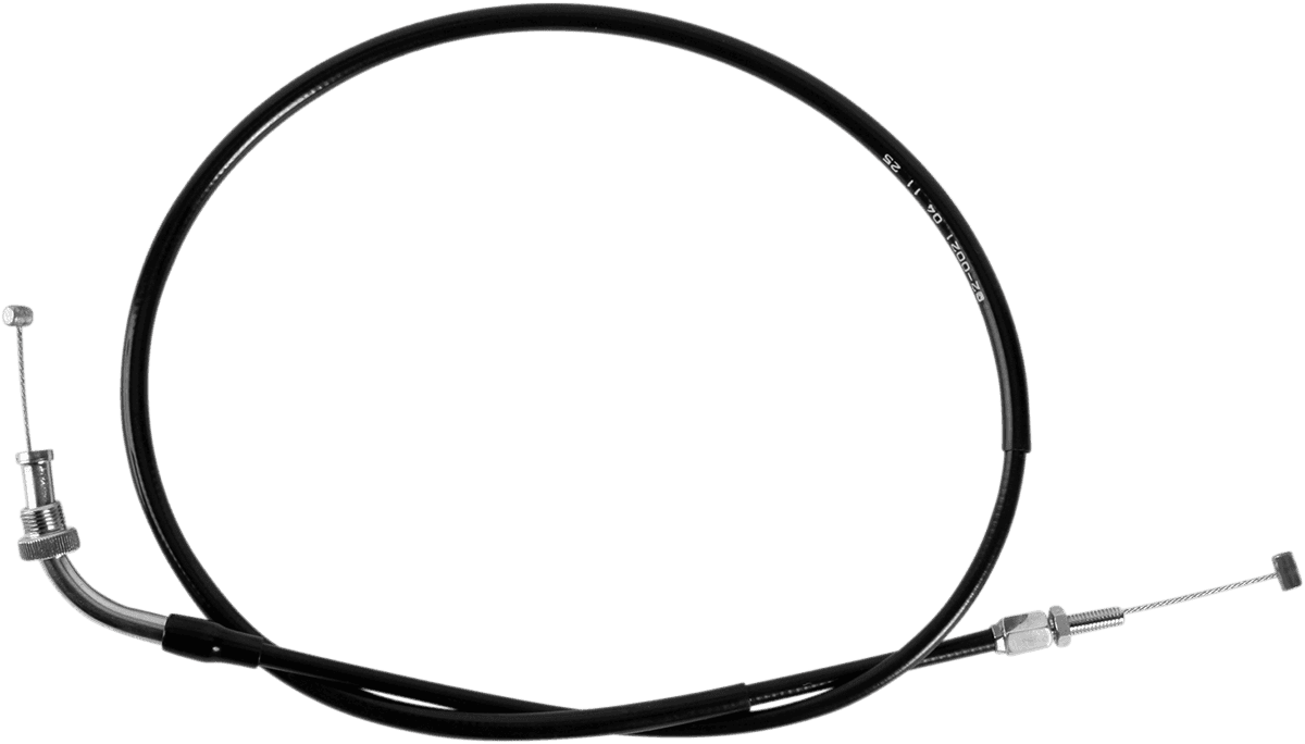 MOTION PRO 0650-0437 Black Vinyl Throttle Cable - Push - '99-'07 VT600C/D