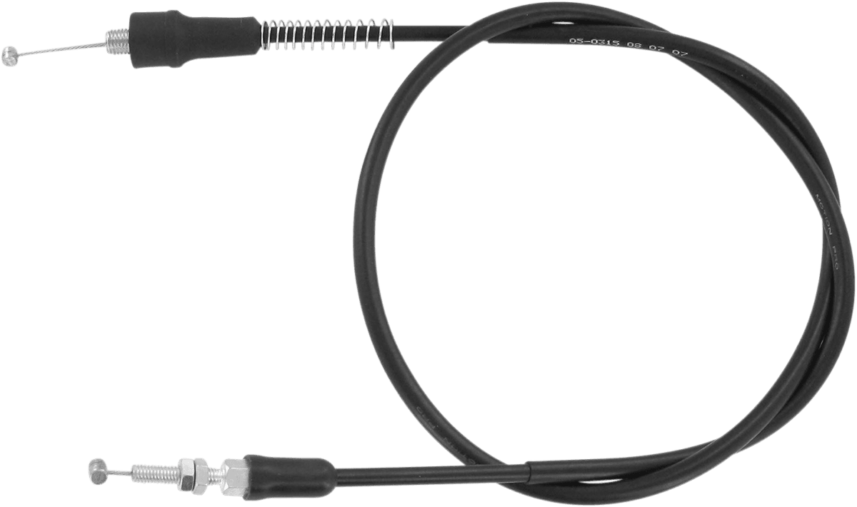 MOTION PRO 0650-0551 Black Vinyl Throttle Cable - Pull - +2" - '04-'09 YFZ450