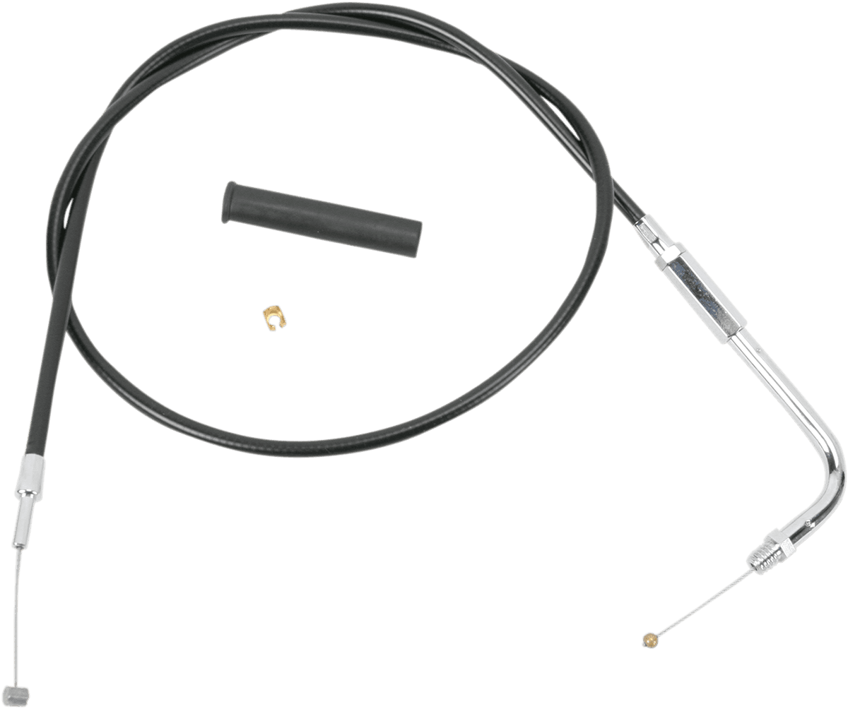DRAG SPECIALTIES 0650-0602 Black Vinyl Throttle Cable - 30"