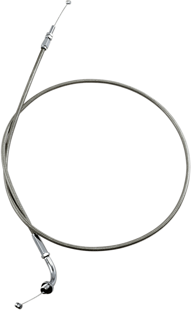 MOTION PRO 0650-0618 Armor Coat Stainless Steel Throttle/Idle Cable for Cruisers - VTX1300